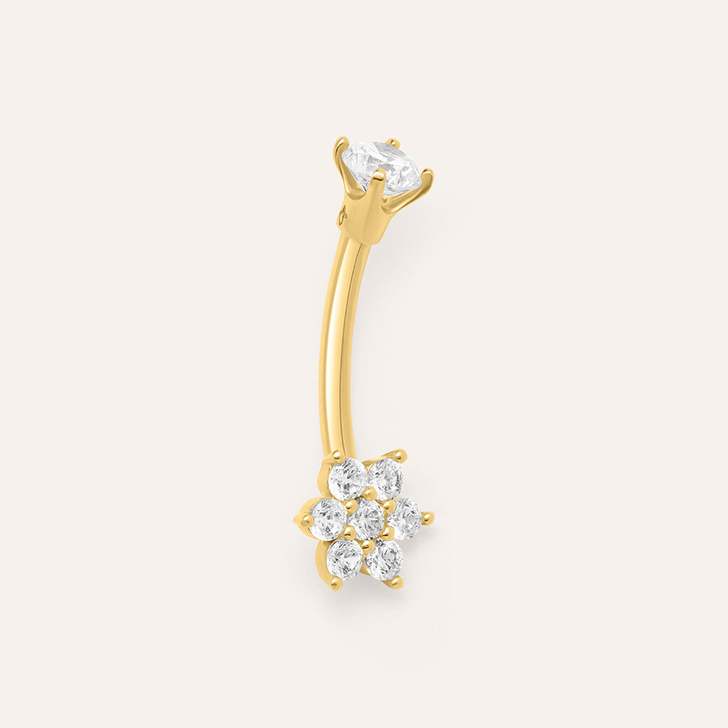 Piercing Ombelico Bon Ton Oro Giallo Cubic Zirconia - Gioielli Donna | Stroili