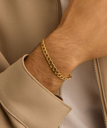 Bracciale Catena Oro Uomo Oro Giallo