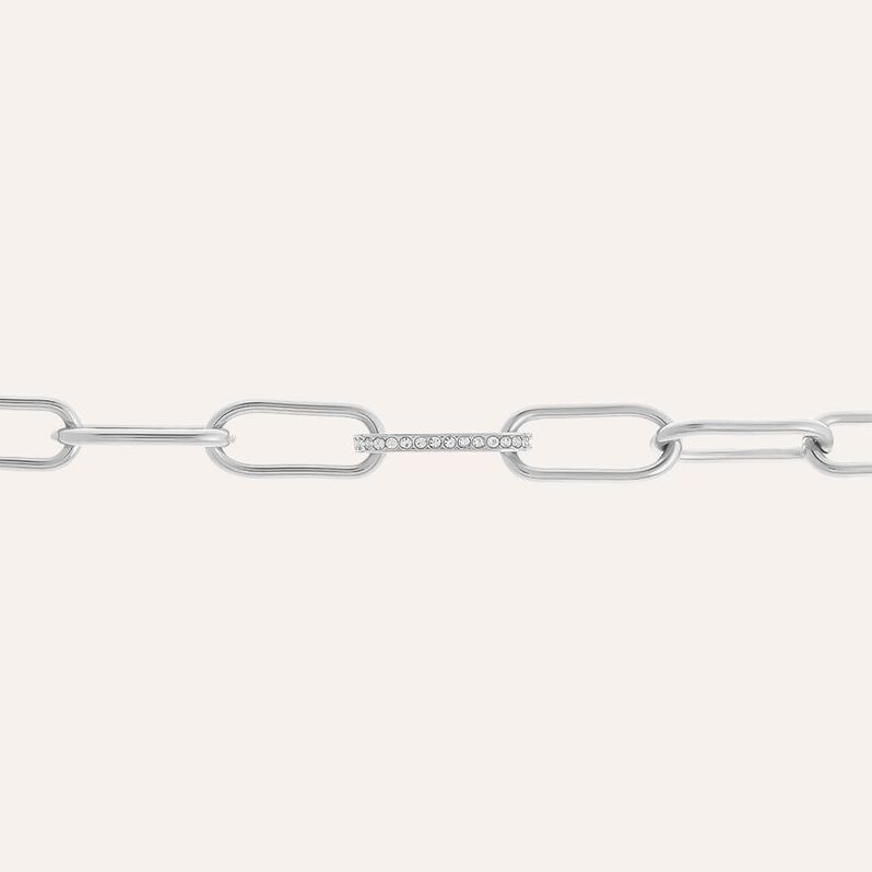 Collana Moonlight Acciaio Cristallo - Collane Catena Donna | Stroili