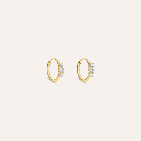 Orecchini A Cerchio Diamade Glam Oro Giallo Diamante Lab-Grown - Orecchini a Cerchio Donna | Stroili