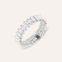 Anello Eternity Romantic Shine Metallo Cristallo
