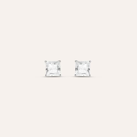 Orecchini Lobo Punto Luce Silver Elegance Argento Rodiato Cubic Zirconia - Orecchini a Lobo Donna | Stroili