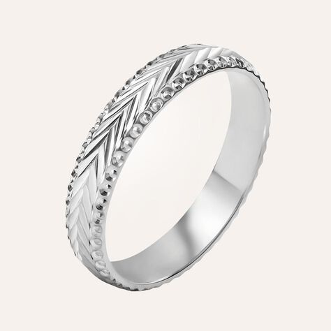 Fede Classica Diamantata 3.5 mm Oro Bianco - Anelli con Incisione Donna | Stroili