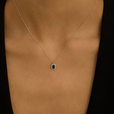 Collana Amélie Oro Bianco Topazio Cubic Zirconia - Collane Donna | Stroili