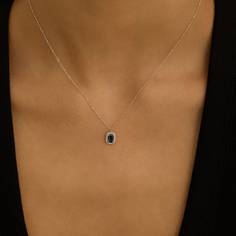 Collana Amélie Oro Bianco Topazio Cubic Zirconia - Collane Donna | Stroili