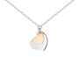Collana Silver Collection Argento Bicolore Bianco / Rosa
