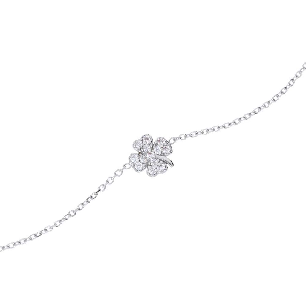 Bracciale Claire Oro Bianco Cubic Zirconia - Bracciali Amicizia Donna | Stroili