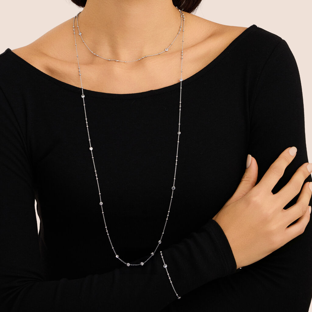 Bracciale Silver Elegance Argento Rodiato Cubic Zirconia