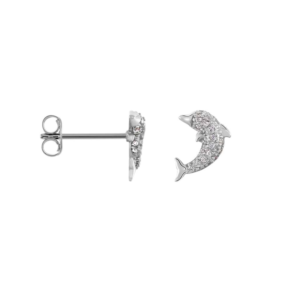 Orecchini Lobo Silver Moments Argento Rodiato Cubic Zirconia - Orecchini a Lobo Donna | Stroili