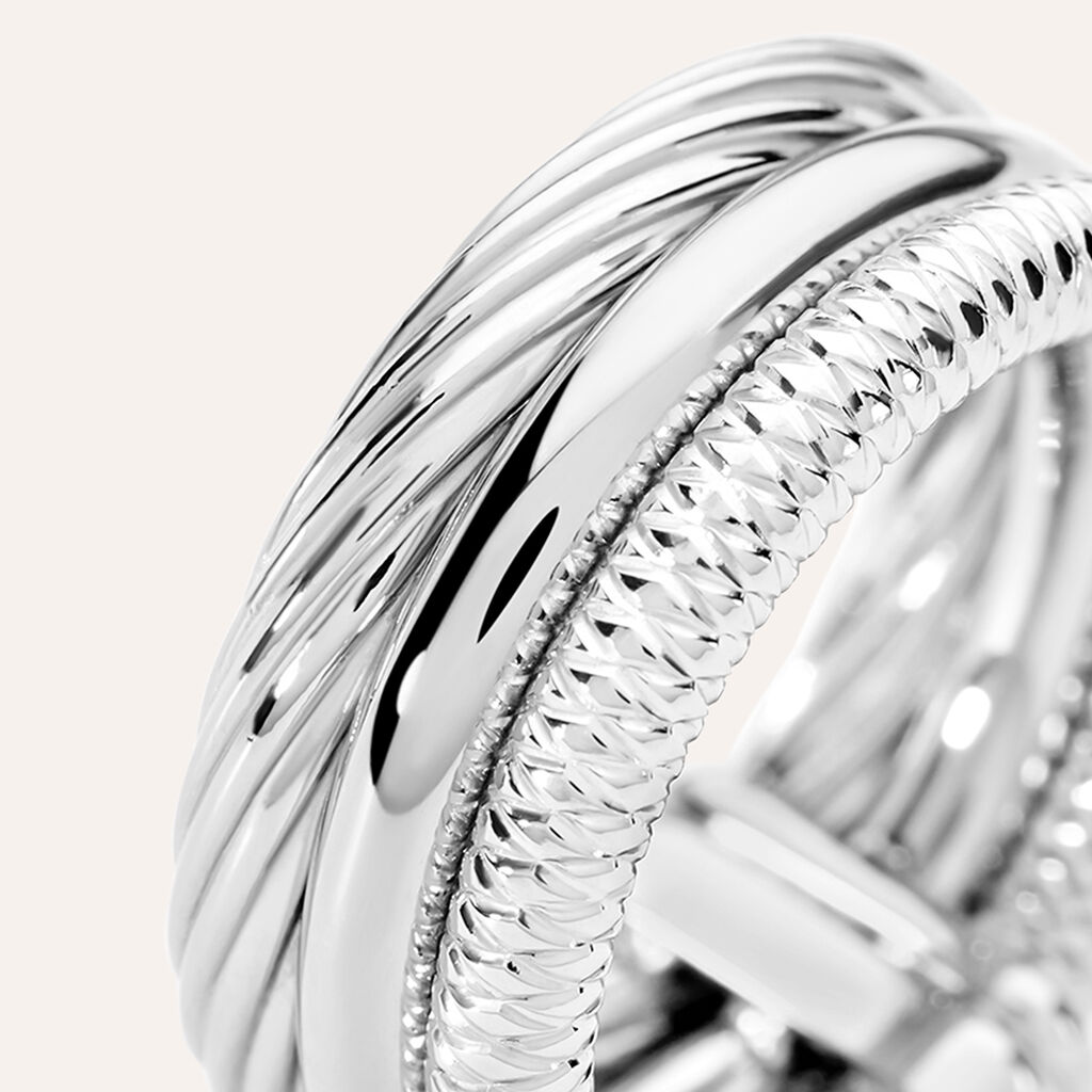 Anello Fascia Moonlight Acciaio