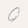 Fede Classica Eternity 2 mm Oro Bianco Diamante