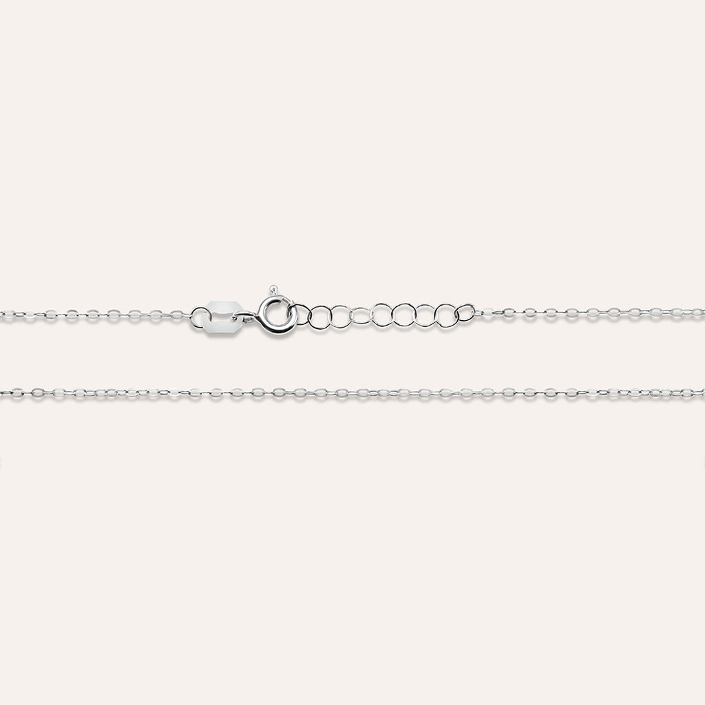 Collana Christelle Oro Bianco Cristallo - Collane Donna | Stroili