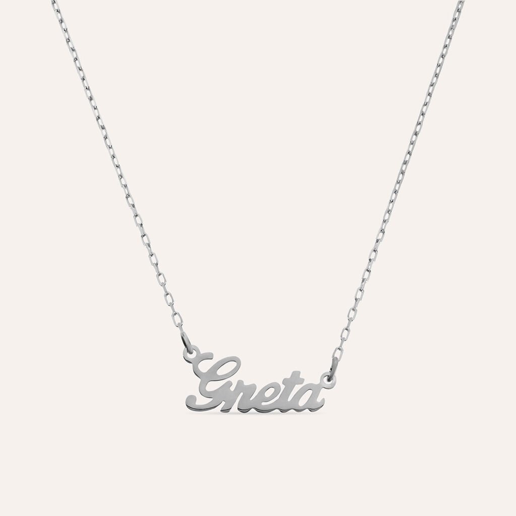 Collana Greta Gold Names Oro Bianco