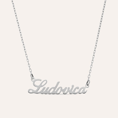 Collana Ludovica Gold Names Oro Bianco - Collane Unisex | Stroili