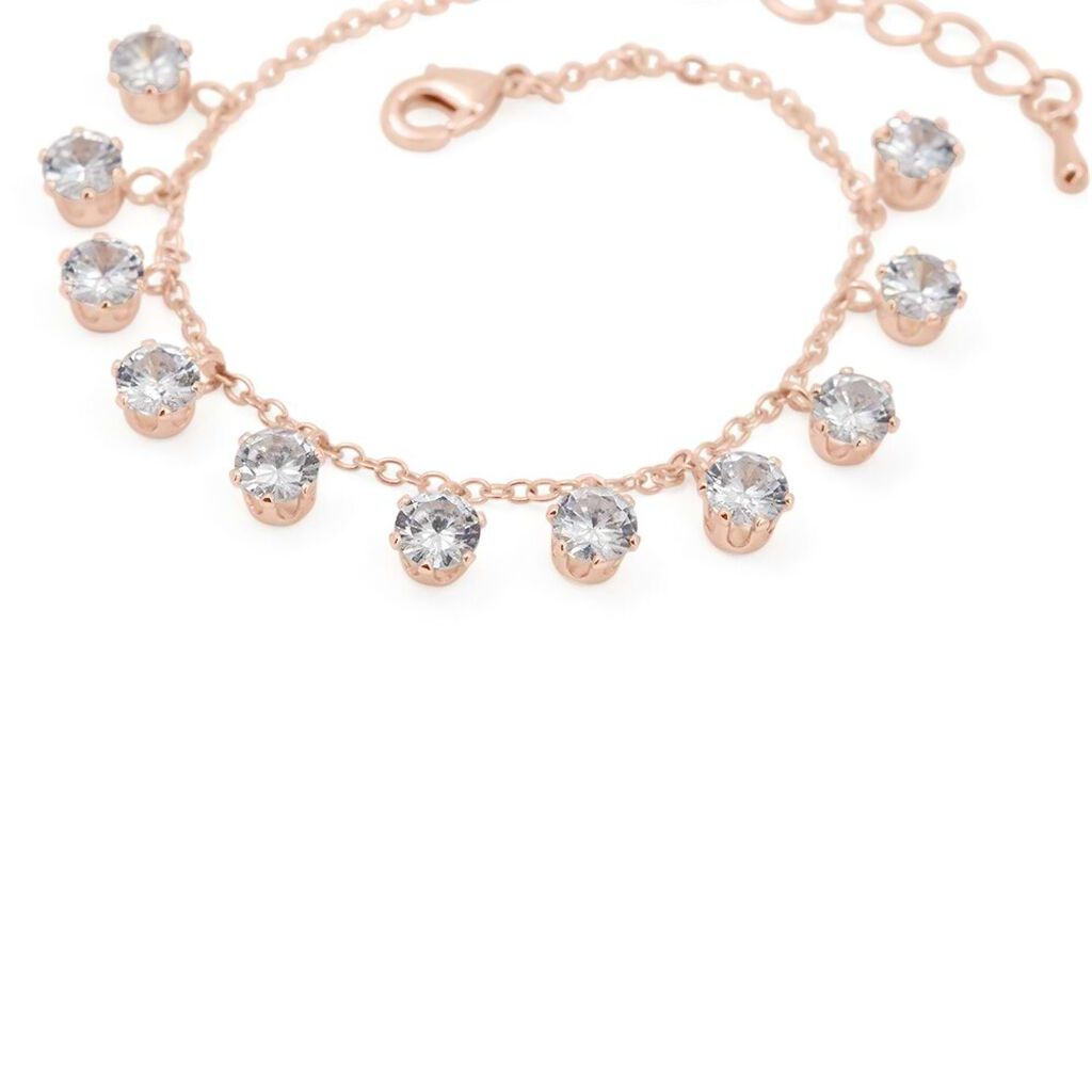 Bracciale Multi Punto Luce Romantic Shine Metallo Rosa Cristallo - Bracciali Donna | Stroili