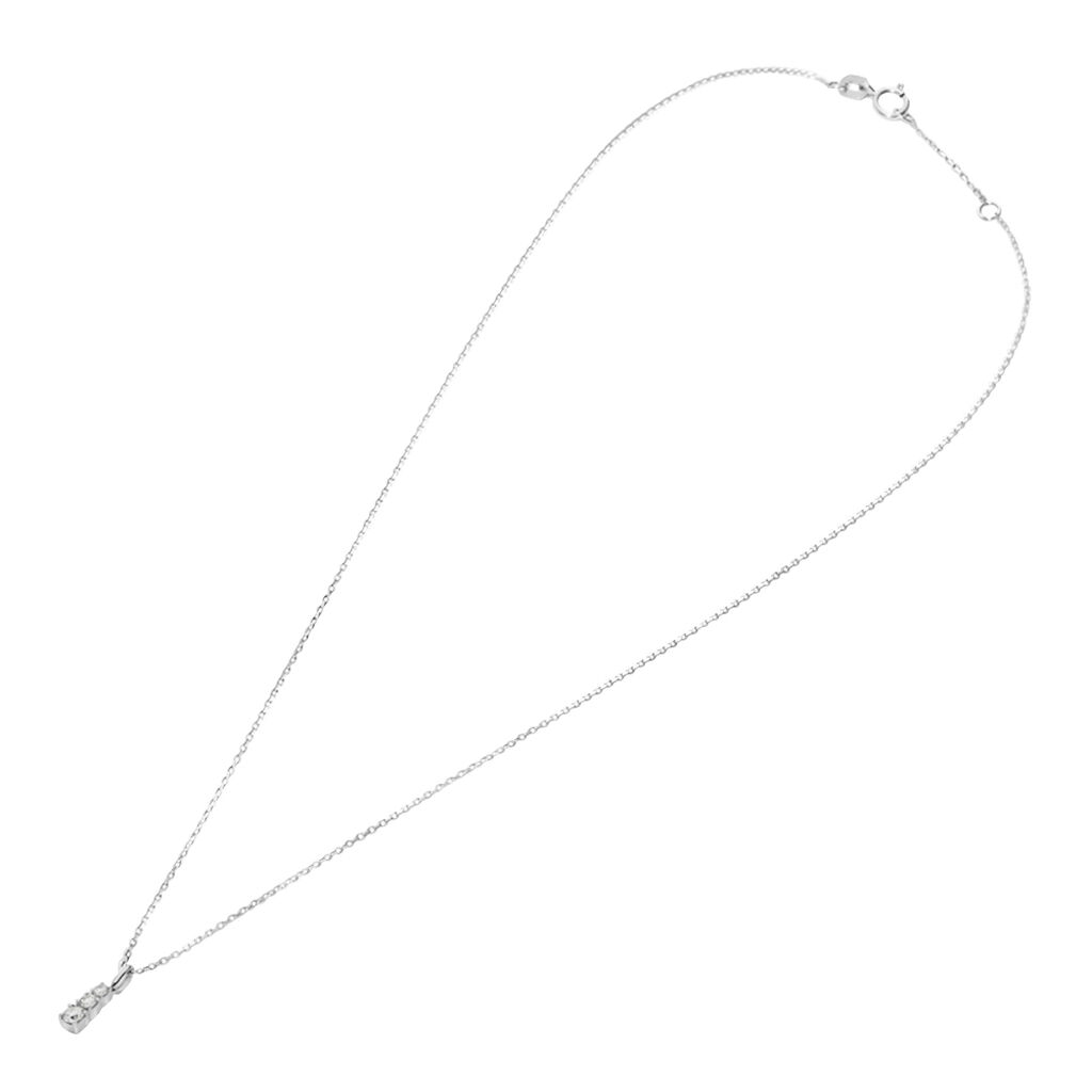 Collana Trilogy Grace Oro Bianco Diamante - Collane Donna | Stroili