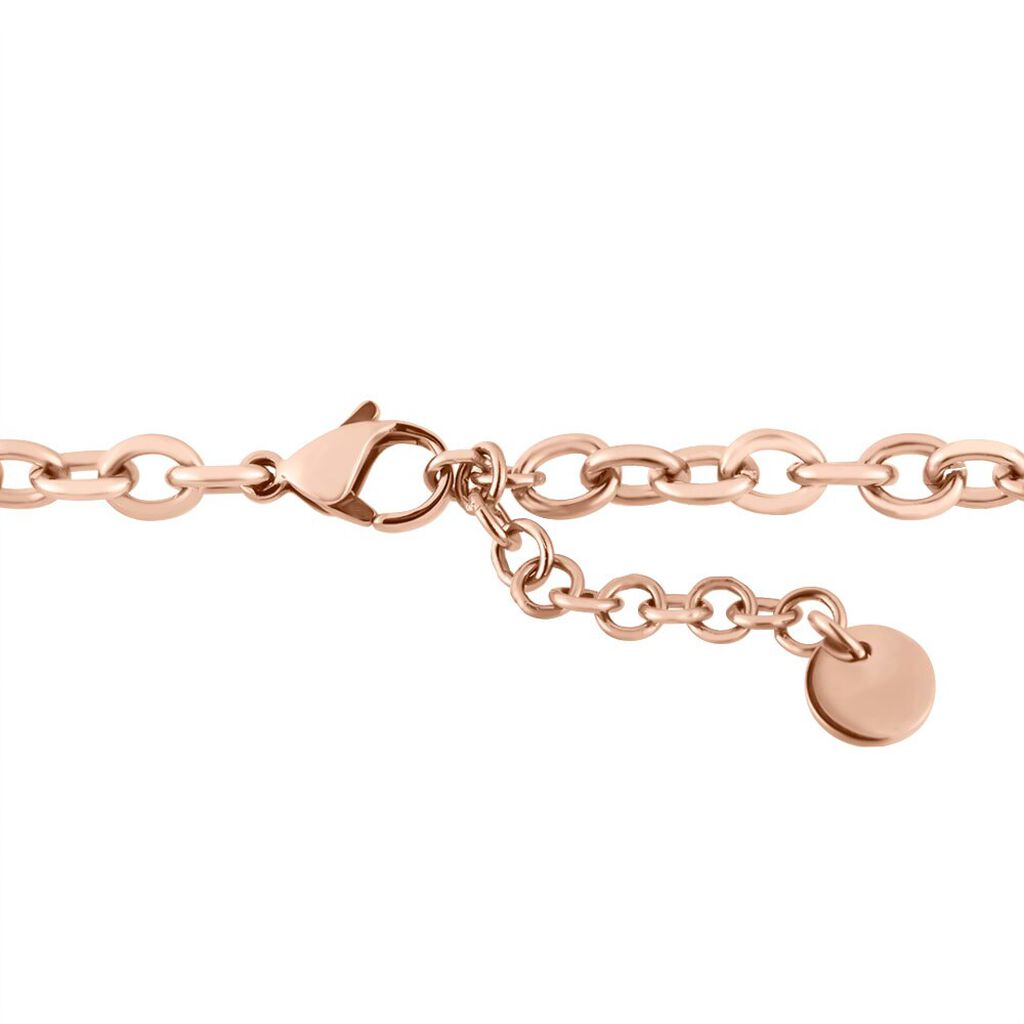 Bracciale Lady Sweet Acciaio Rosato Fiocco di neve e Cristalli - Bracciali Donna | Stroili