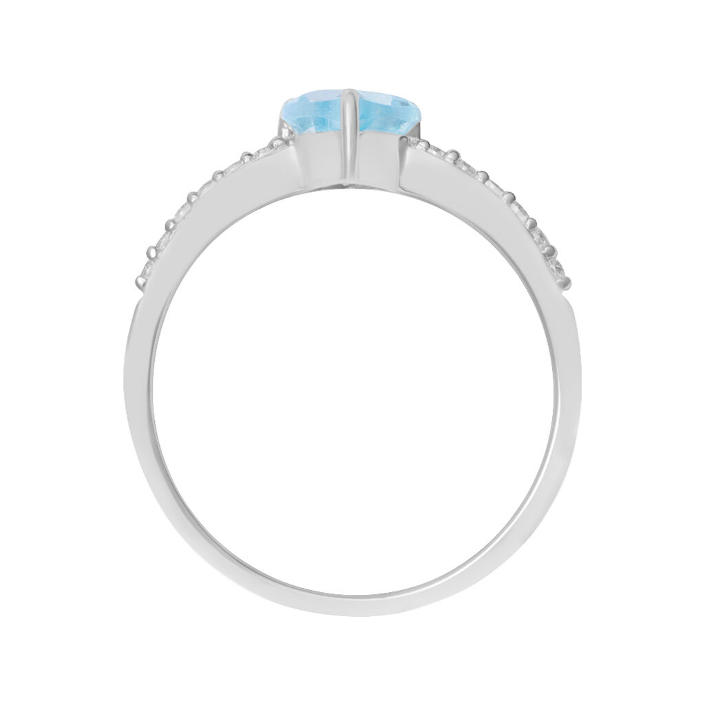 Anello Solitario Amélie Oro Bianco Topazio Cubic Zirconia - Anelli con Pietre Donna | Stroili