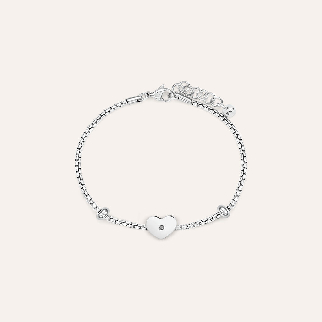 Bead Essential Code Acciaio Cristallo - Beads Donna | Stroili