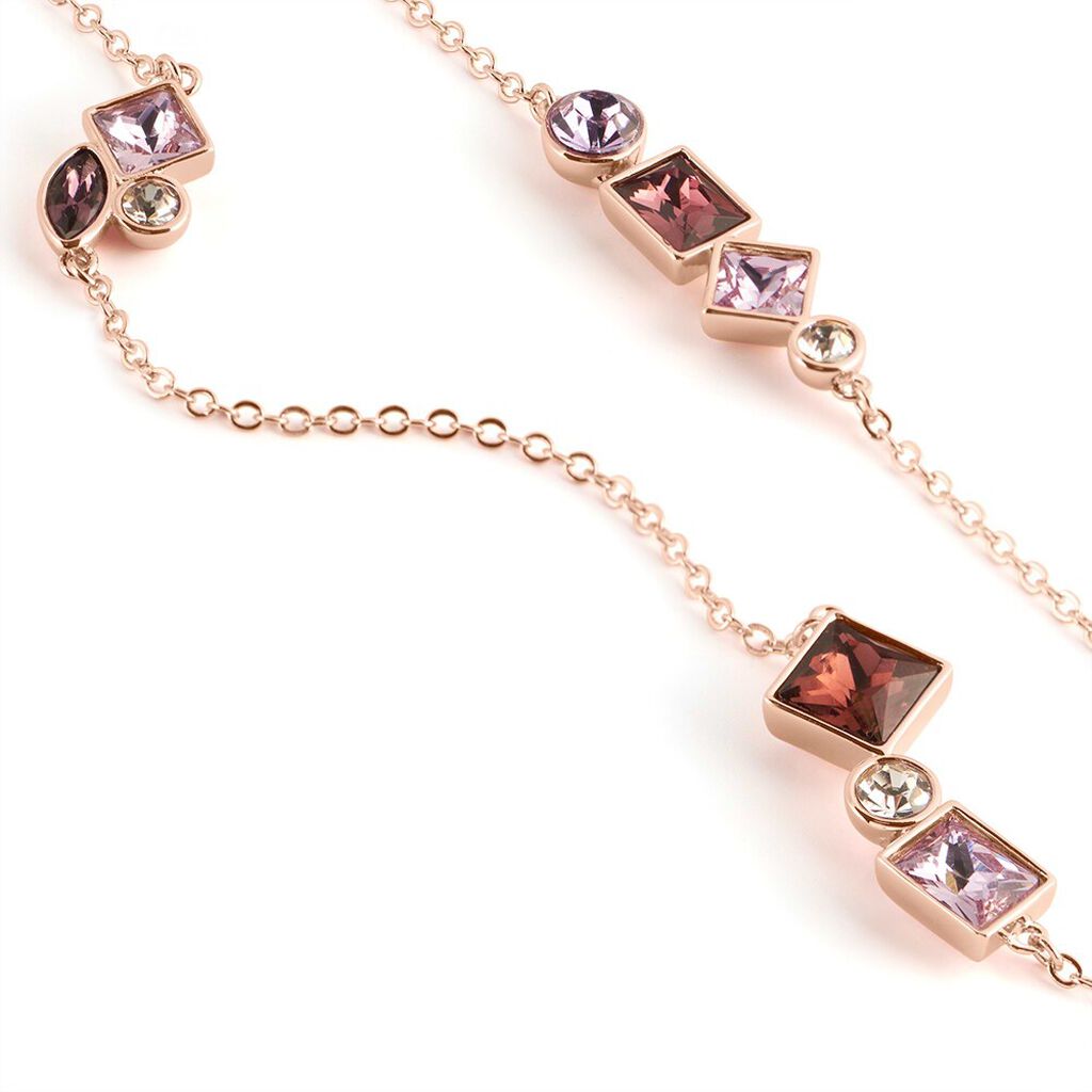 Collana Violet Ottone Rosa Cristallo - Collane Donna | Stroili