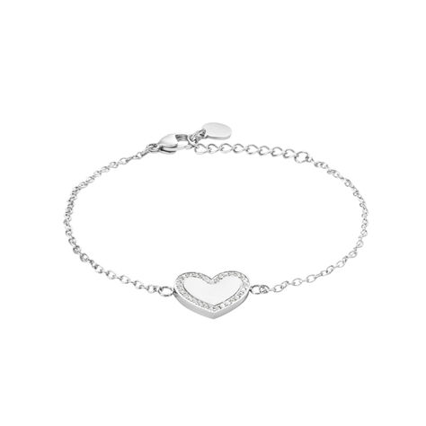 Bracciale Lady Chic Acciaio Cristallo - Bracciali con Incisione Donna | Stroili