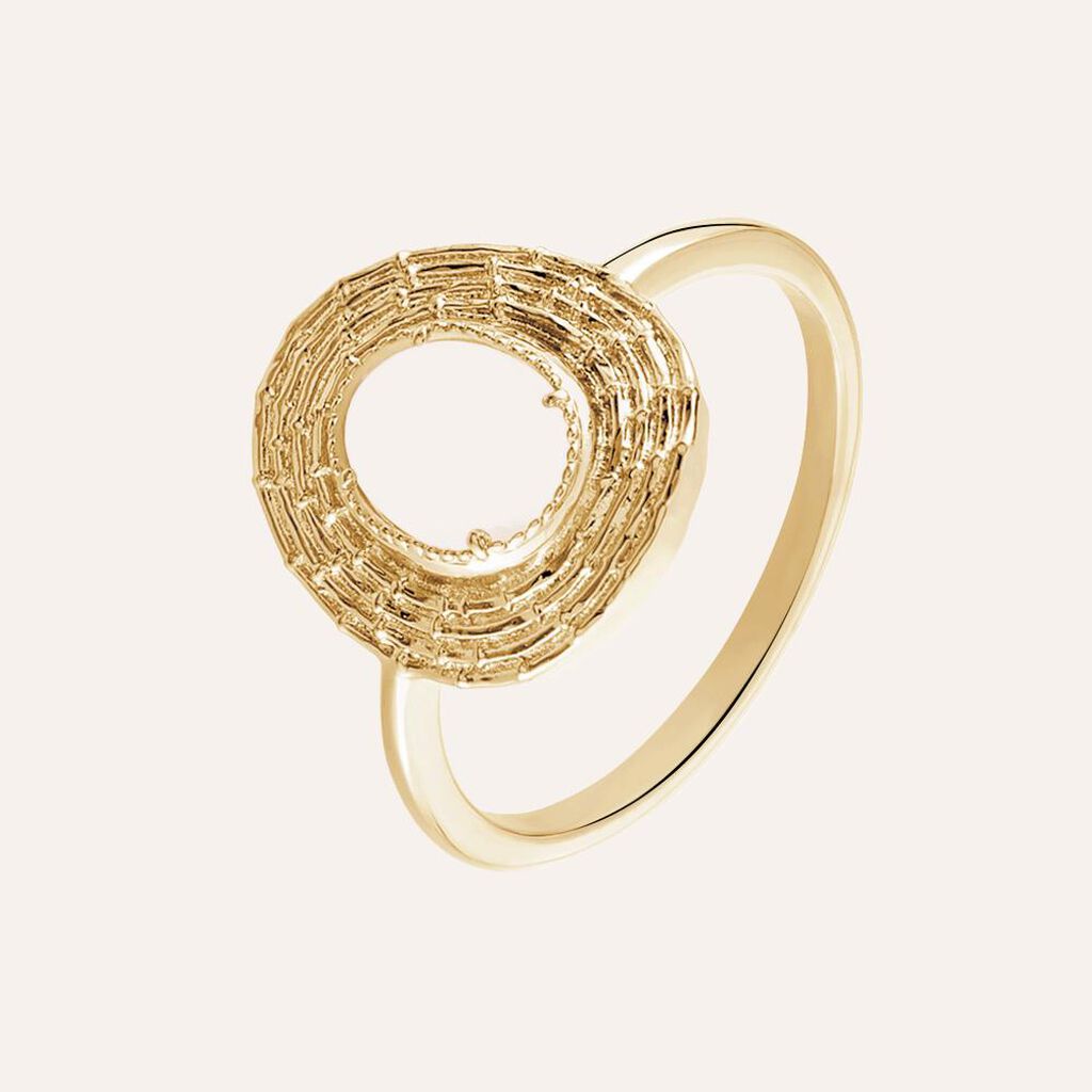 Anello Golden Dream Placcato Oro Giallo Pietra di luna