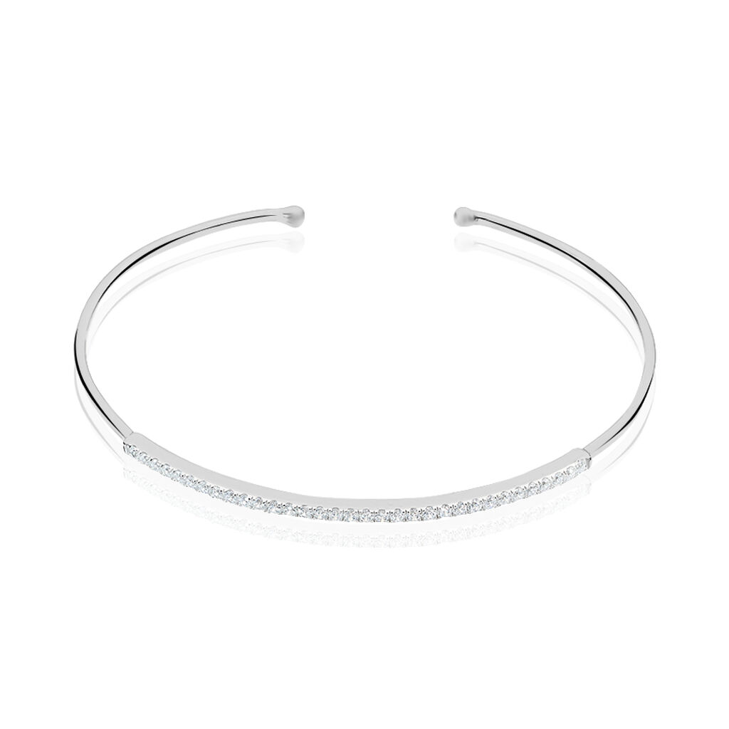 Bangle Silver Elegance Argento Rodiato Cubic Zirconia