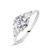 Anello Trilogy Claire Oro Bianco Cubic Zirconia - Anelli con Pietre Donna | Stroili