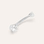 Piercing Ombelico Bon Ton Oro Bianco Cubic Zirconia
