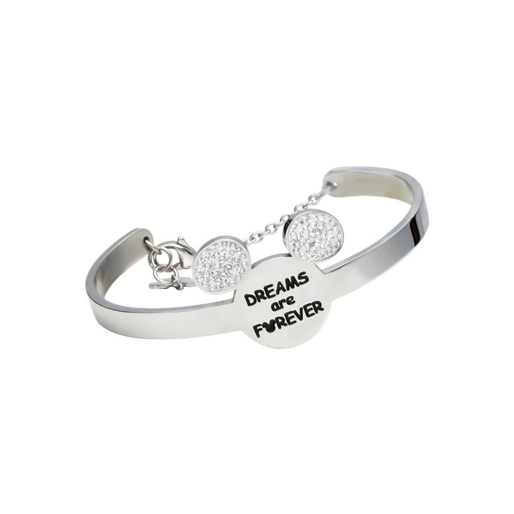 Bangle Lady Message Acciaio Disney e Cristalli - Bracciali Donna | Stroili