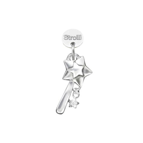 Charm in argento rodiato e glitter - Charms Donna | Stroili