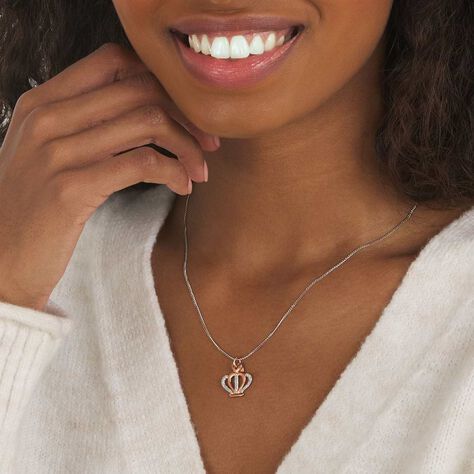 Charm in argento rosato e glitter - Charms Donna | Stroili