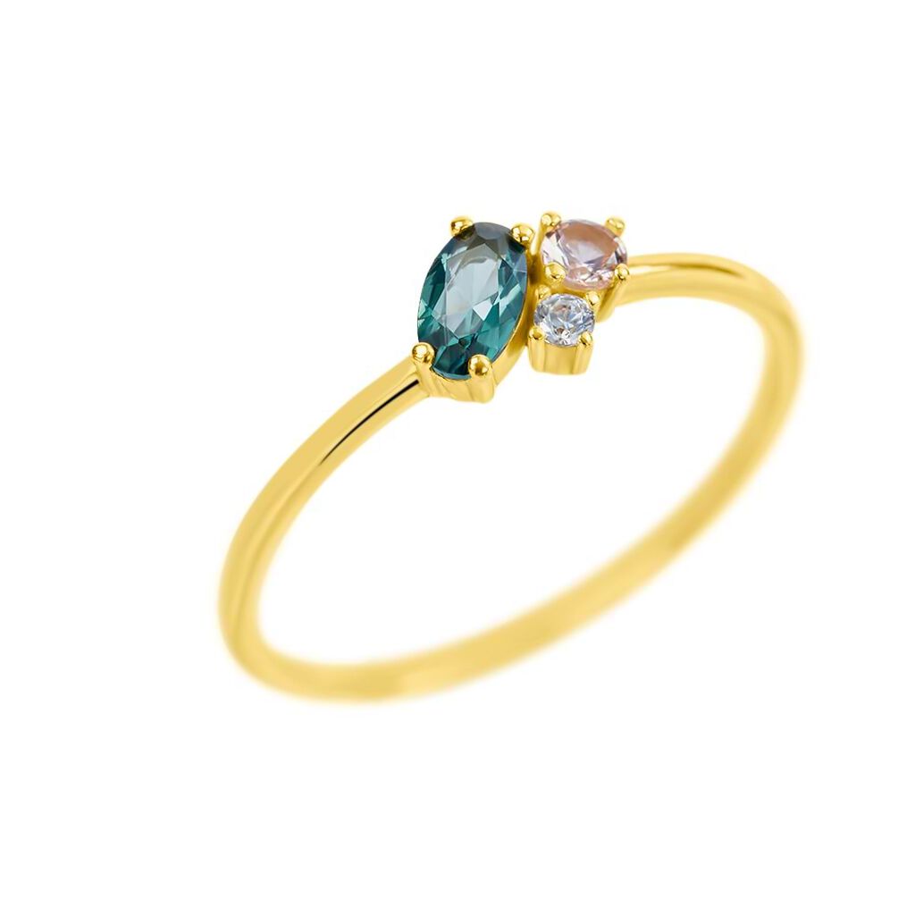 Anello Fantasia Claire Oro Giallo Cubic Zirconia - Anelli con Pietre Donna | Stroili