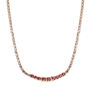 Collana Tennis Romantic Shine Metallo Rosa Cristallo