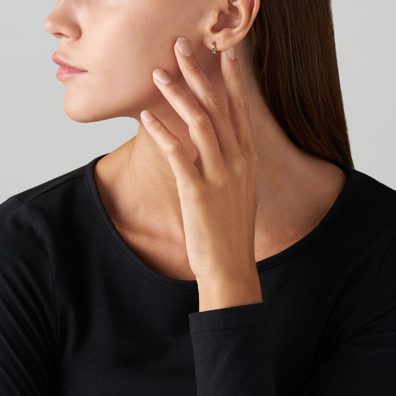 Orecchini A Cerchio Toujours Oro Giallo Cubic Zirconia - Orecchini a Cerchio Donna | Stroili