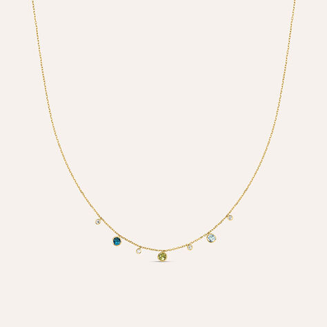 Collana Am&eacute;lie Oro Giallo Topazio Cubic Zirconia - Collane Donna | Stroili