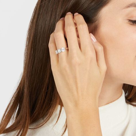 Anello Trilogy Diamotion Oro Bianco Diamante - Anelli con Pietre Donna | Stroili