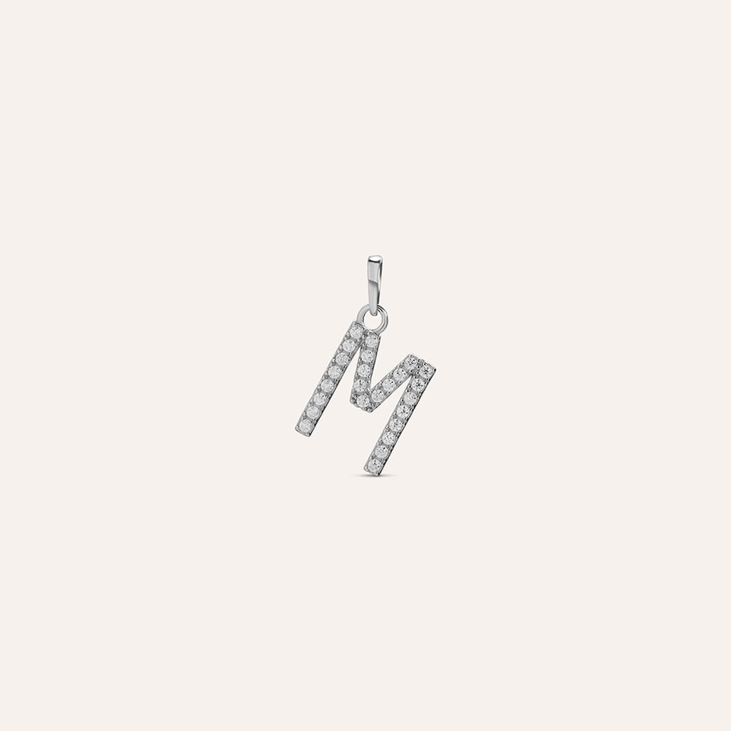 Pendente Poème Oro Bianco Cubic Zirconia - Ciondoli Donna | Stroili