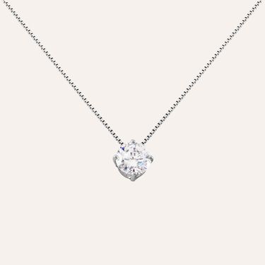 Collana Punto Luce Silver Elegance Argento Rodiato Cubic Zirconia