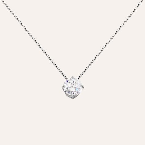 Collana Punto Luce Silver Elegance Argento Rodiato Cubic Zirconia - Collane Punto Luce Donna | Stroili