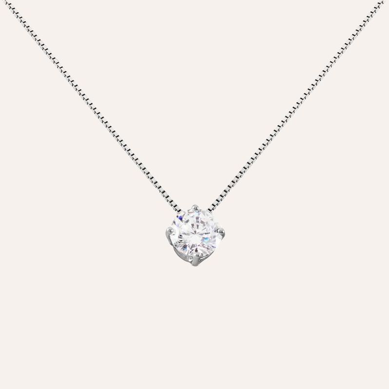 Collana Punto Luce Silver Elegance Argento Rodiato Cubic Zirconia - Collane Punto Luce Donna | Stroili