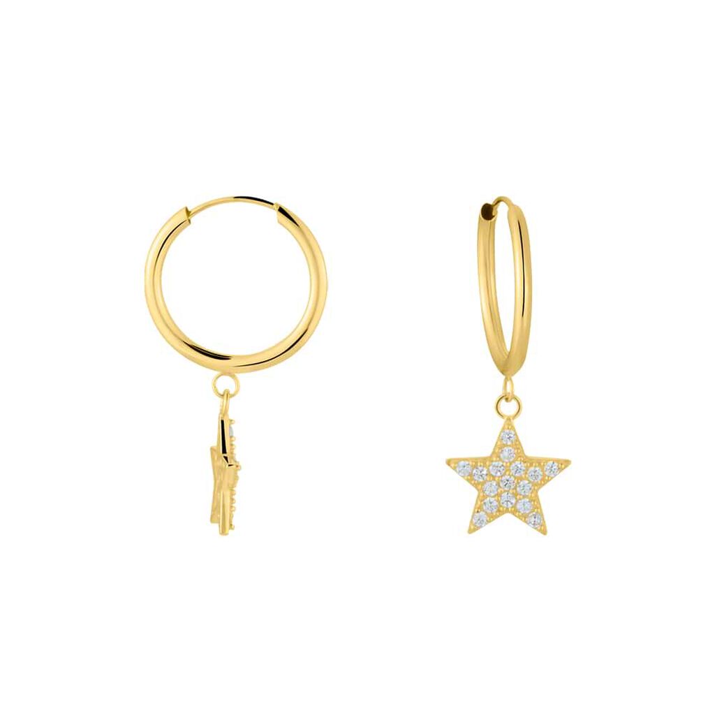 Orecchini A Cerchio Toujours Oro Giallo Cubic Zirconia - Orecchini a Cerchio Donna | Stroili