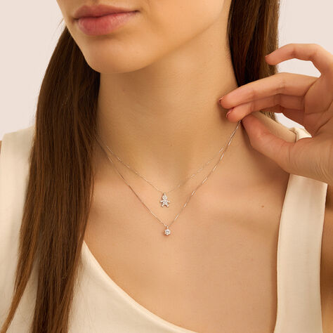 Collana Punto Luce Claire Oro Bianco Cubic Zirconia - Collane Punto Luce Donna | Stroili