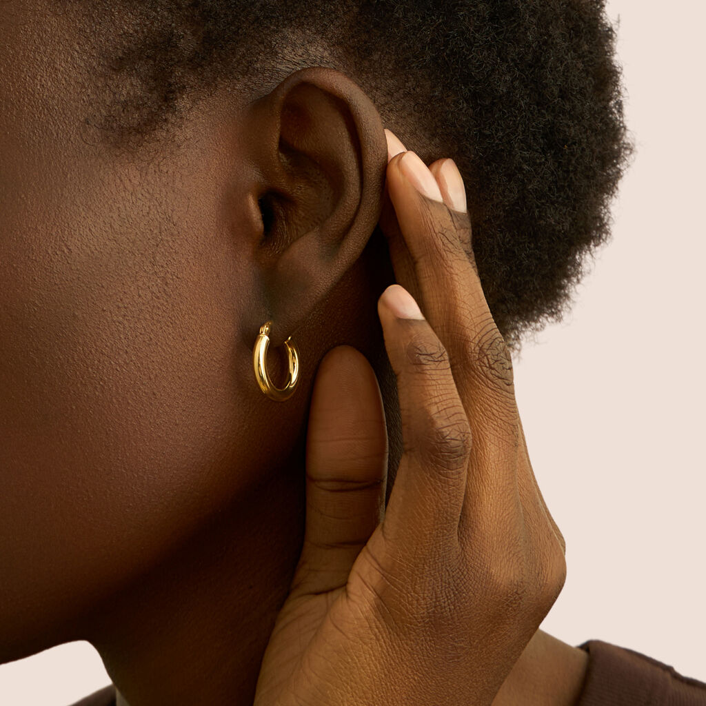 Orecchini A Cerchio Gold Essence Oro Giallo