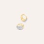 Orecchini A Cerchio Claire Oro Giallo Cubic Zirconia