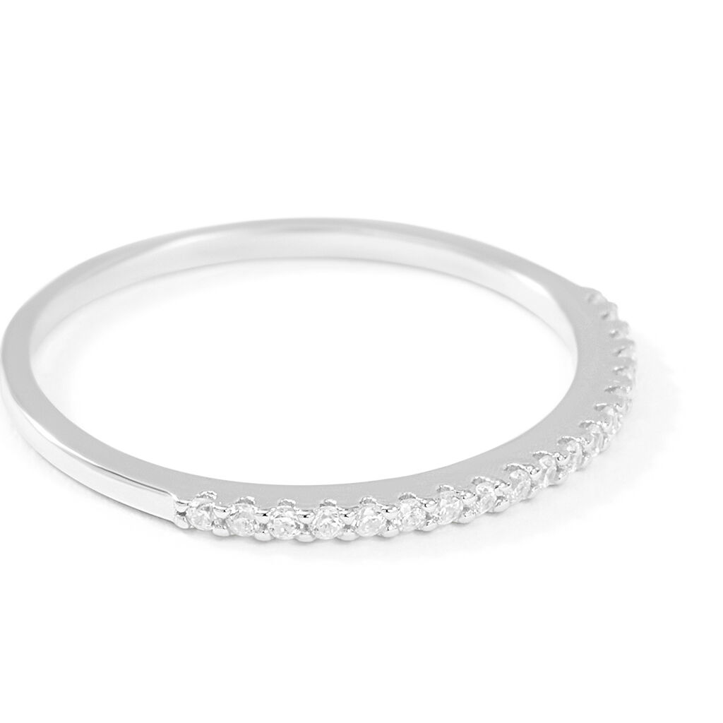 Anello Semi-eternity Silver Elegance Argento Rodiato Cubic Zirconia - Anelli con Pietre Donna | Stroili