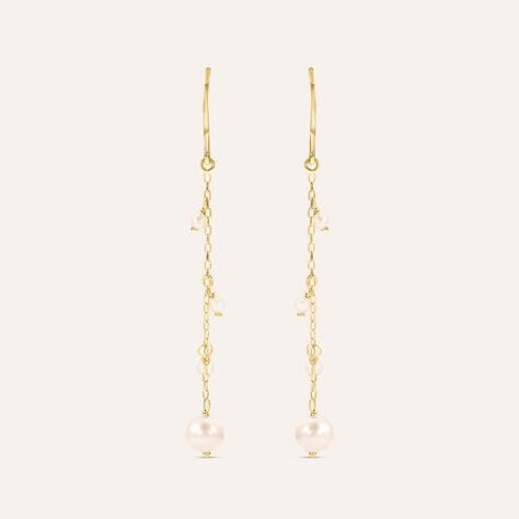 Orecchini Pendenti Gabrielle Oro Giallo Perla D'Acqua Dolce - Orecchini Pendenti Donna | Stroili