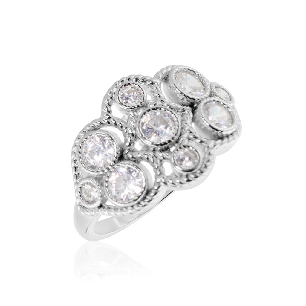 Anello Silver Elegance Argento Rodiato Cubic Zirconia - Anelli con Pietre Donna | Stroili