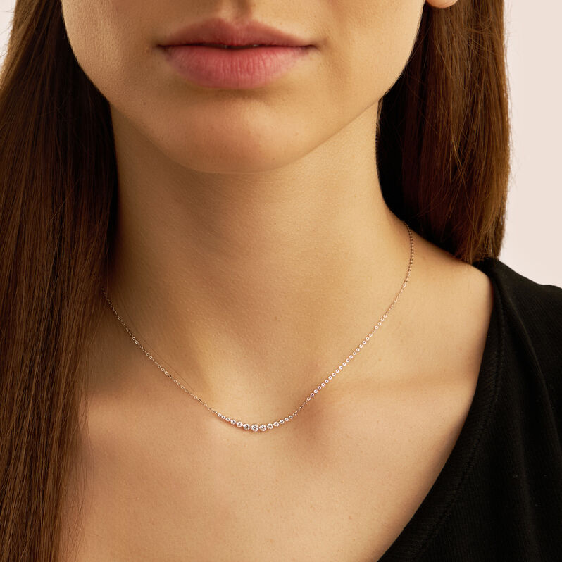 Orecchini Pendenti Tennis Claire Oro Bianco Cubic Zirconia - Orecchini Pendenti Donna | Stroili