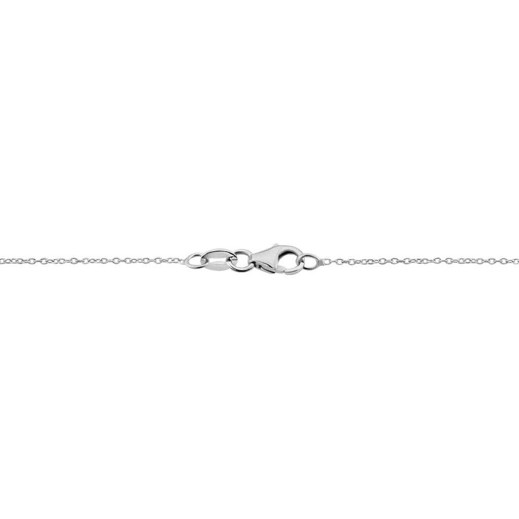 Collana Punto Luce Elizabeth Crown Oro Bianco Smeraldo Diamante - Collane Punto Luce Donna | Stroili